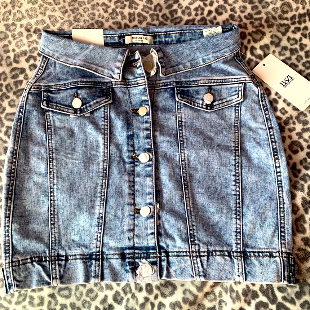Denim Mini Skirt